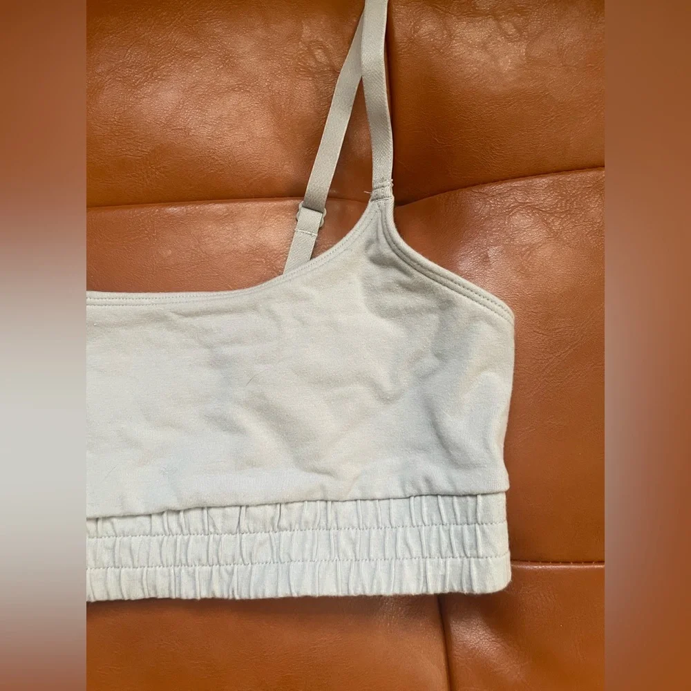 Colsie Light Gray Ribbed Tank - Picture 2 of 3
